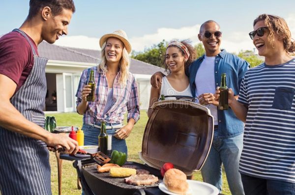 friends at BBQ