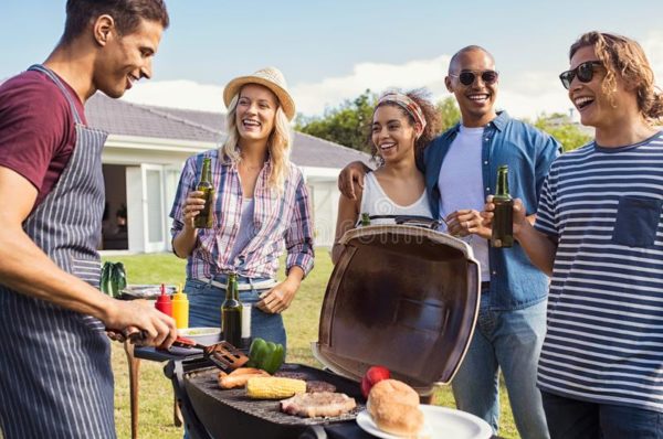 friends at BBQ