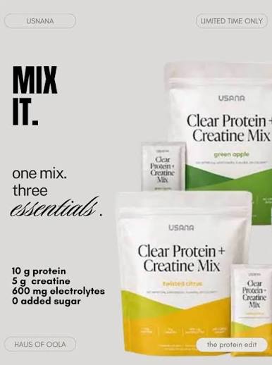 protein and creatine mix flavors
